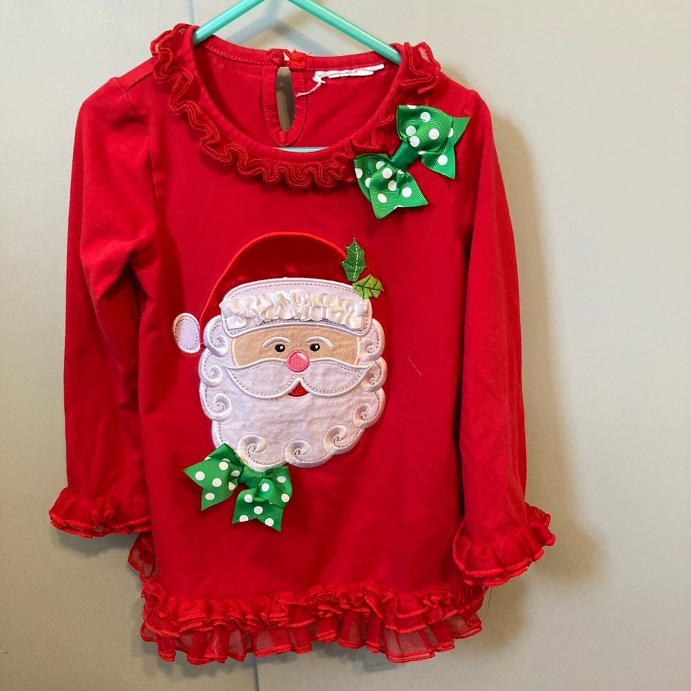 Bundle! Little Girl Santa long sleeve Shirt